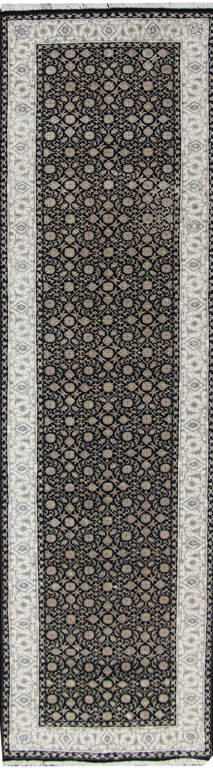 superfine Amritsar hall runner in Tabriz Mahi design 311x83cm | Rug# 31335