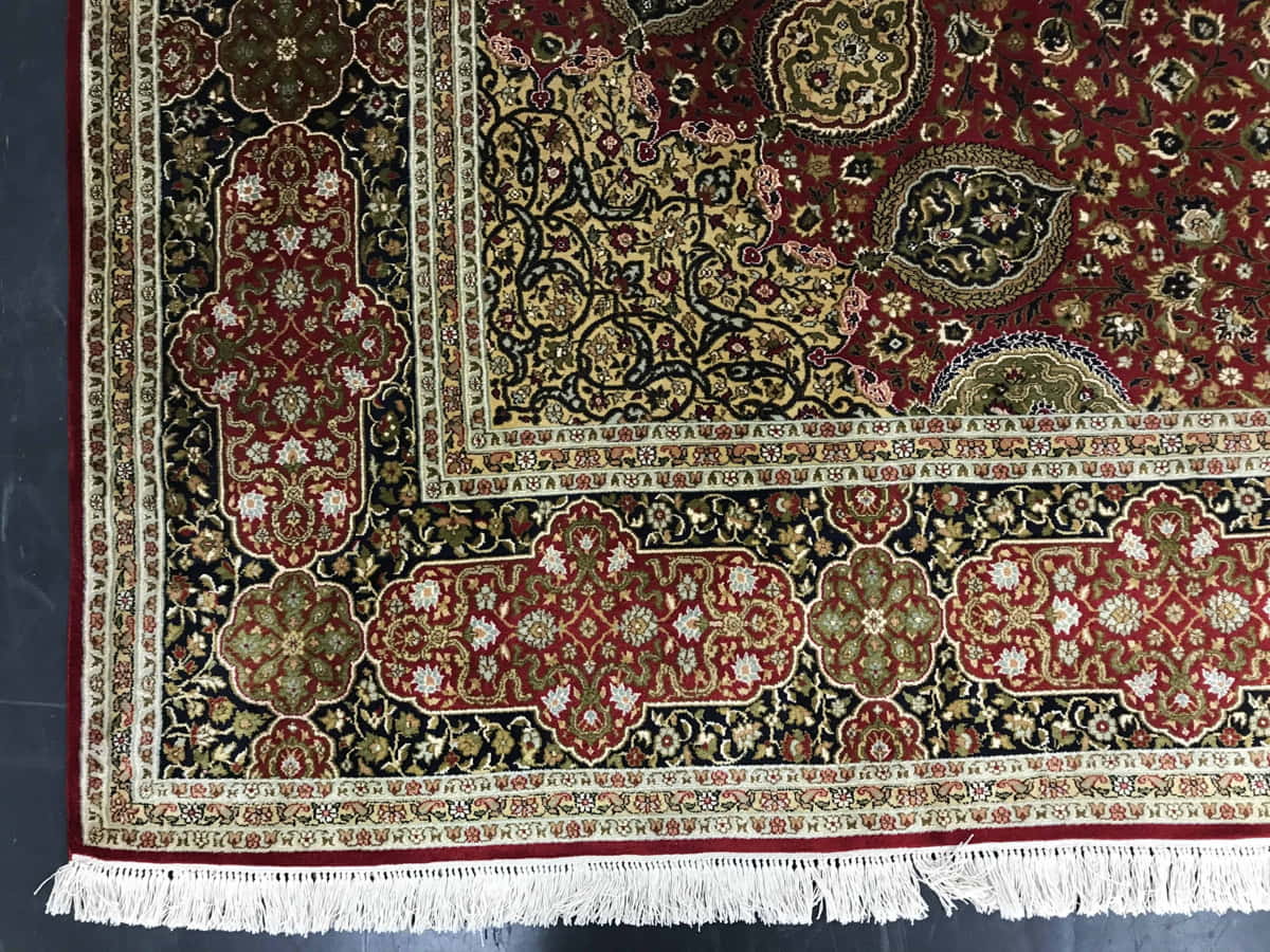 Famous Ardebil-carpet inspired 379x273cm | Rug# 23791