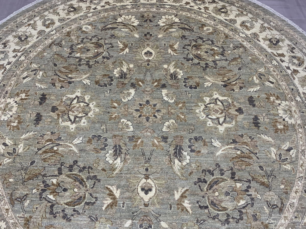 Turkaman weave Pakistani Round-Carpet 245x245cm | Rug# 26241