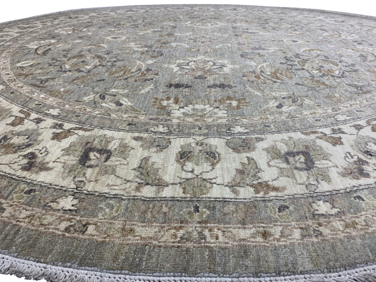 Turkaman weave Pakistani Round-Carpet 245x245cm | Rug# 26241