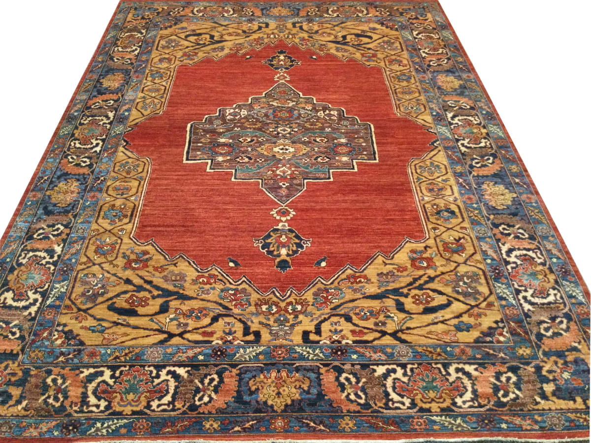 Afghan Turkaman weave in Bakhshaiesh-Serapi Design 418x308cm | Rug# 26362