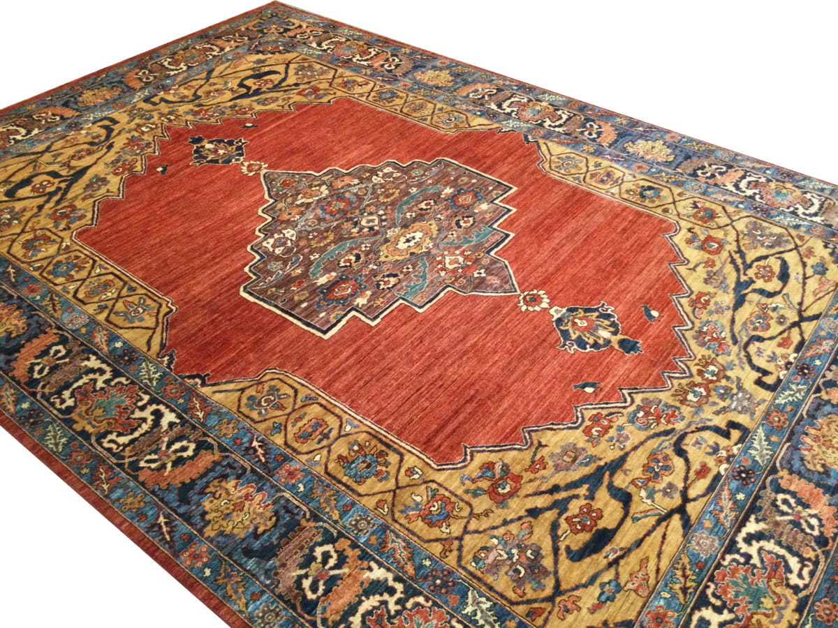 Afghan Turkaman weave in Bakhshaiesh-Serapi Design 418x308cm | Rug# 26362