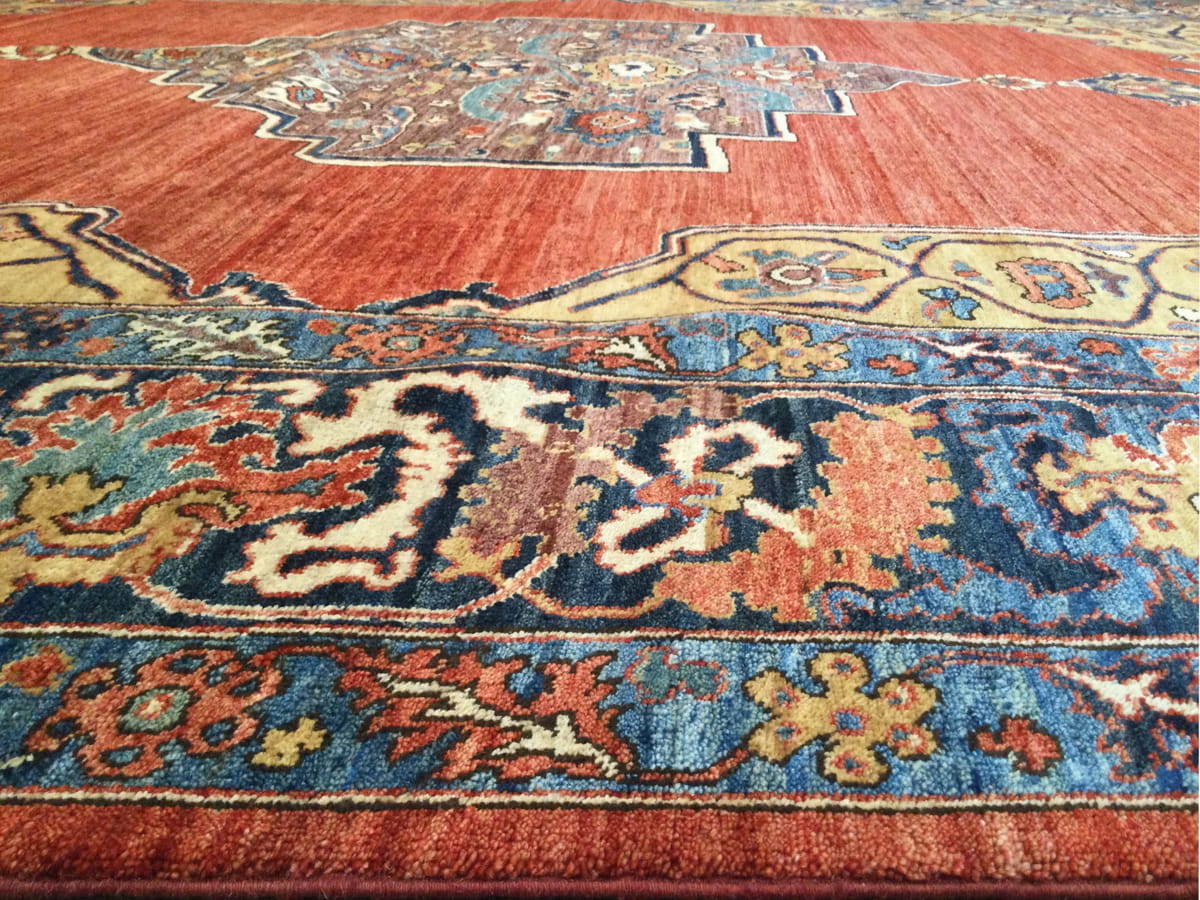 Afghan Turkaman weave in Bakhshaiesh-Serapi Design 418x308cm | Rug# 26362