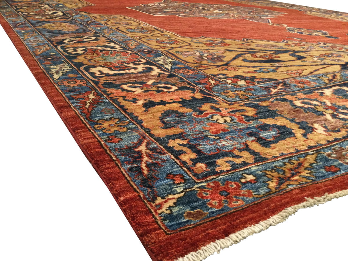 Afghan Turkaman weave in Bakhshaiesh-Serapi Design 418x308cm | Rug# 26362