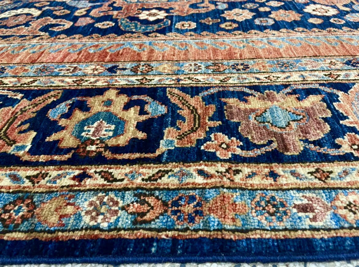 Afghan Turkaman weave, 19th century Khamseh-Qashqai design 288x182cm | Rug# 26569