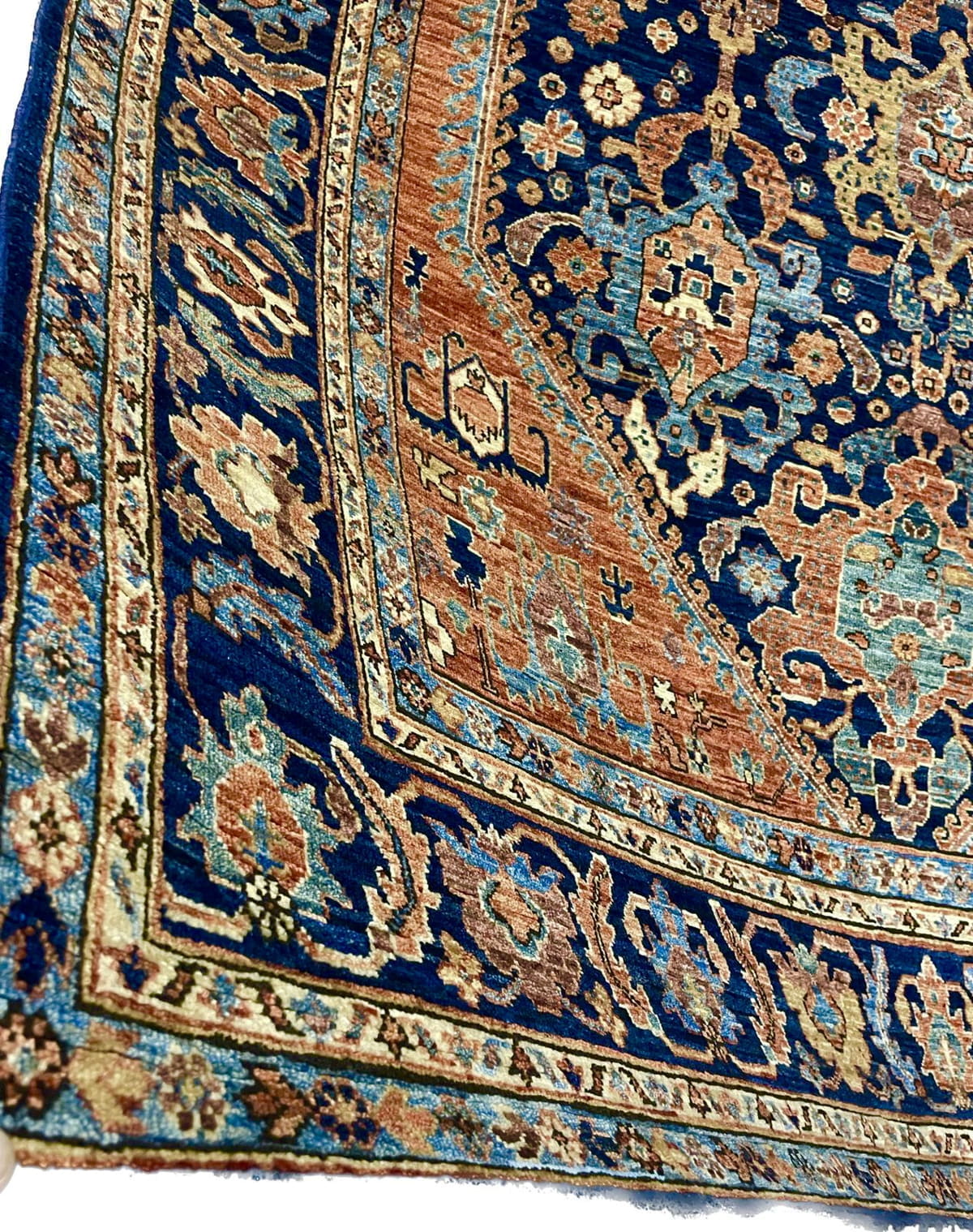 Afghan Turkaman weave, 19th century Khamseh-Qashqai design 288x182cm | Rug# 26569