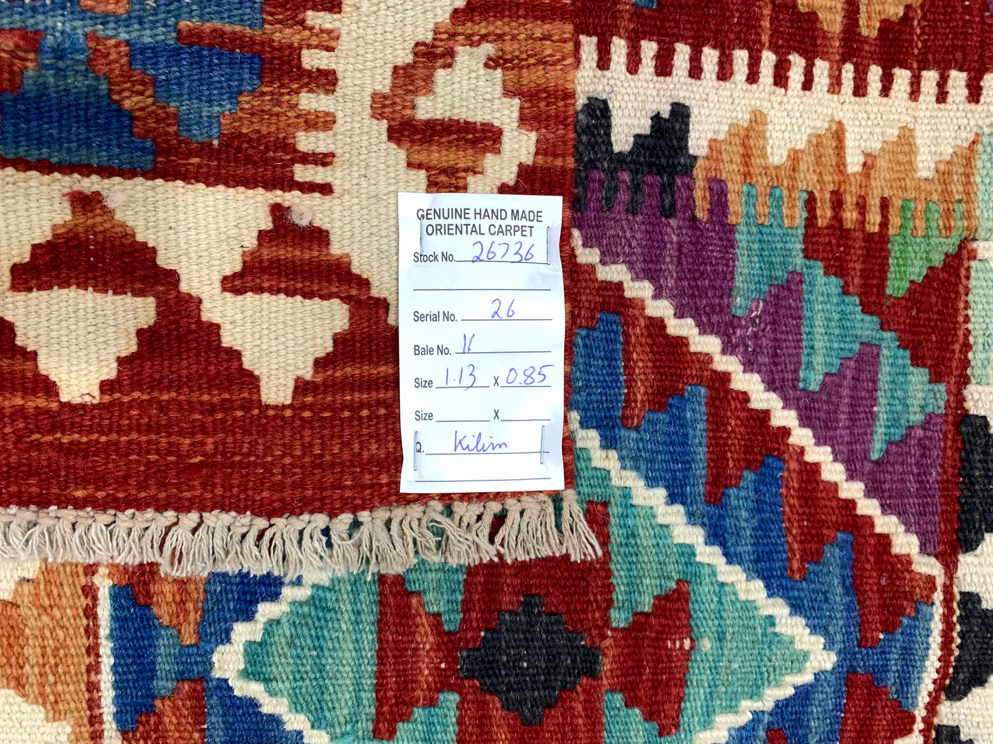 Modern Afghan maimaneh-Kilim 113x85cm | Rug# 26736