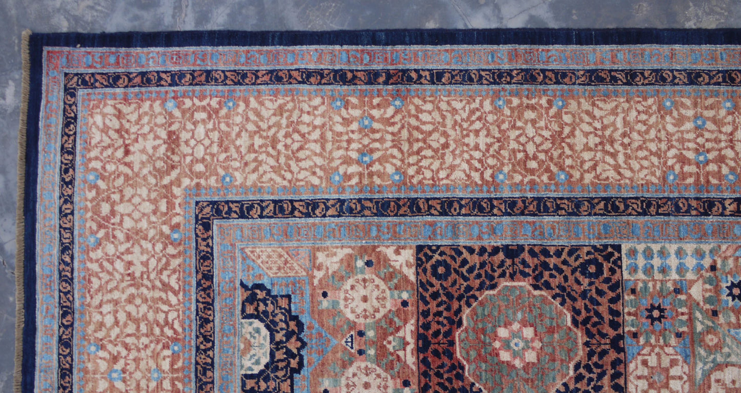 Afghan Turkaman weave, 15th century Mamluk inspired 300x245cm | Rug# 26800