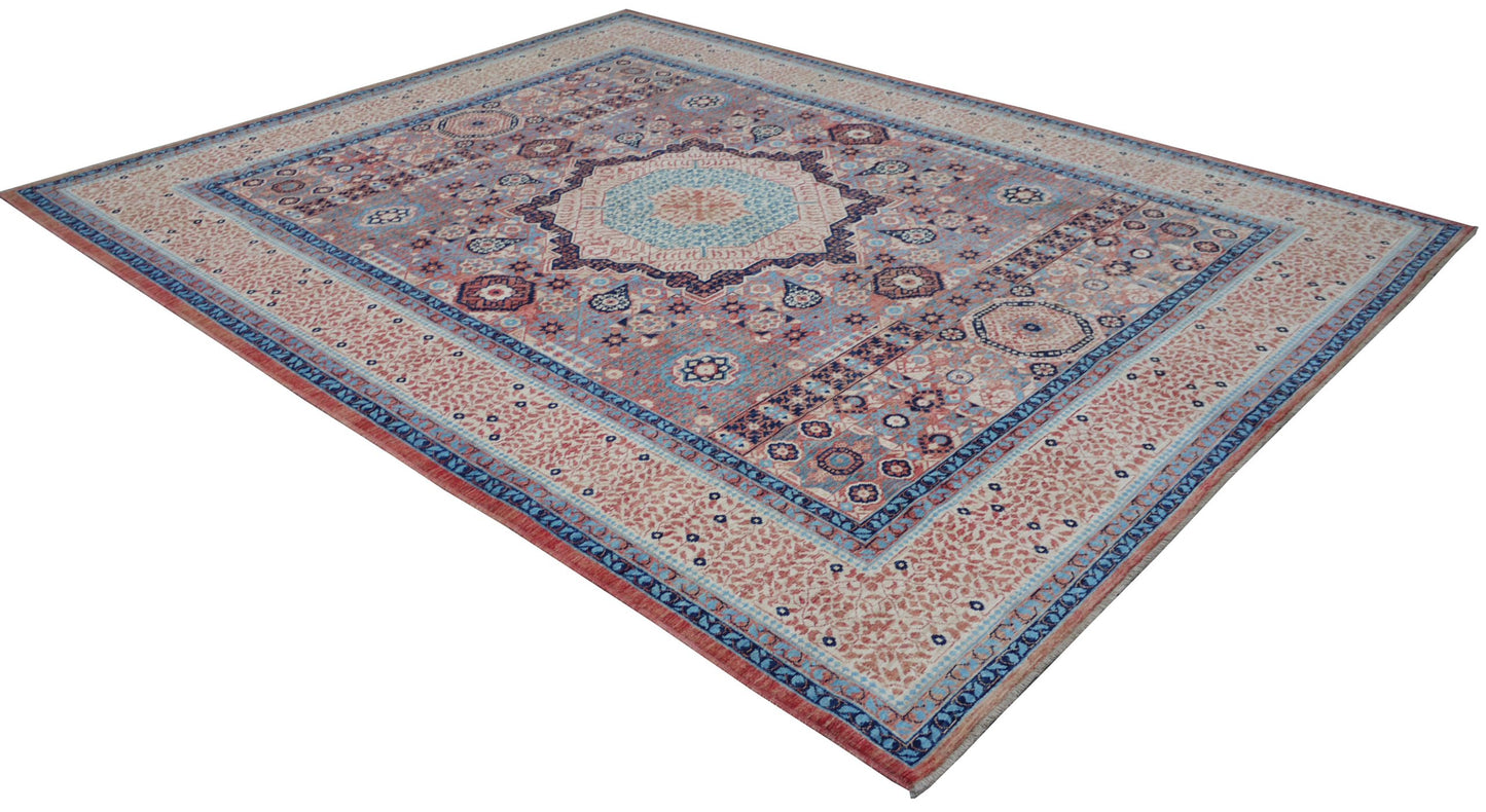 Afghan Turkaman weave, 15th century Mamluk-inspired 340x269cm | Rug# 26811