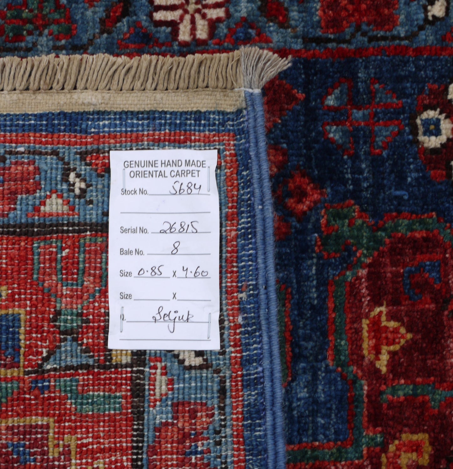 Afghan Turkaman weave, 19th century Heriz-inspired 460x85cm | Rug# 26815