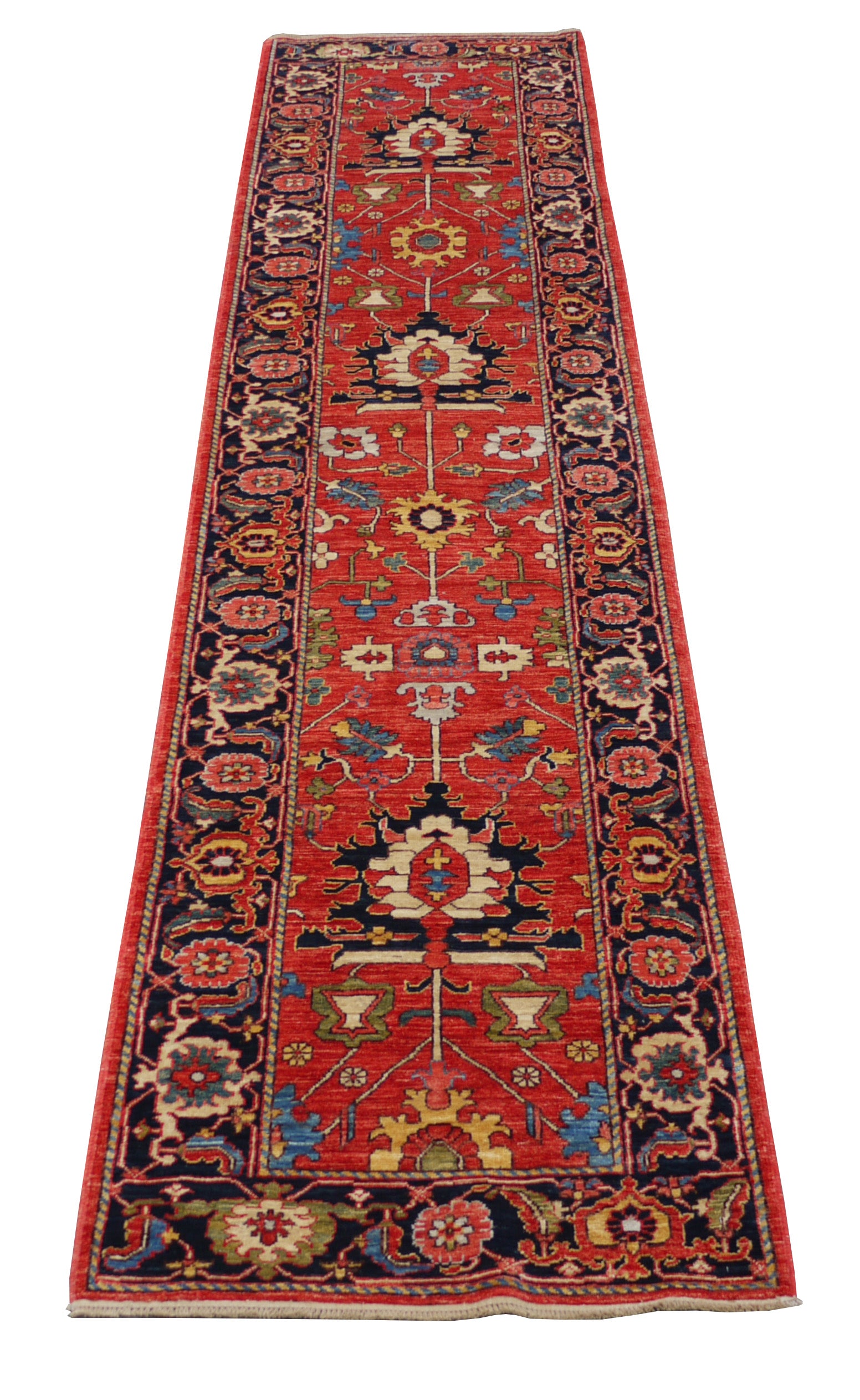Afghan Turkaman Heriz-inspired 390x81cm