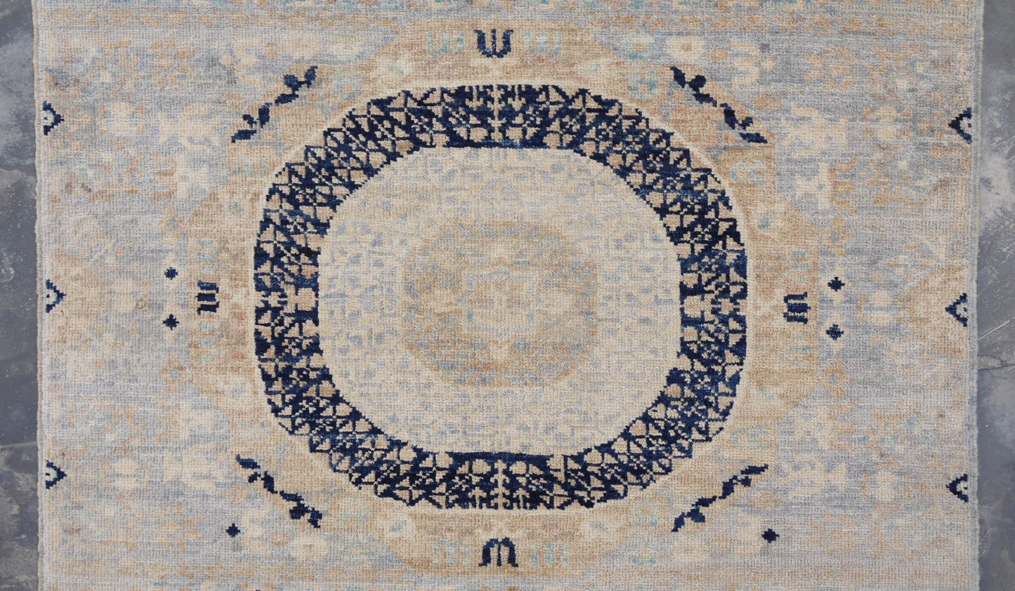 Afghan Turkaman weave, 15th century Mamluk inspired 286x83cm | Rug# 26822