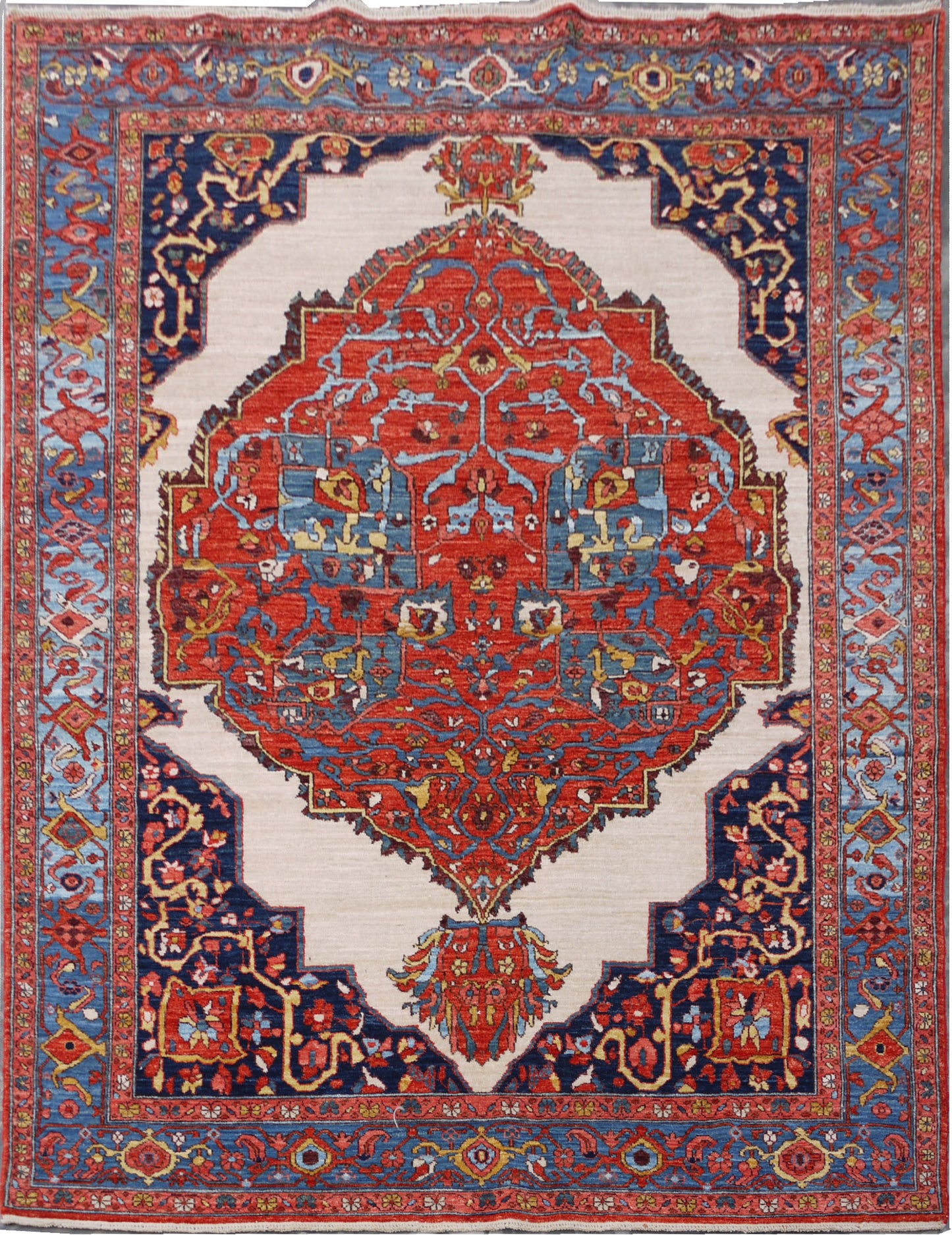 Afghan Turkaman weave, 19th century Sultanabad-Farahan inspired 260x178cm | Rug# 26826 (APA)