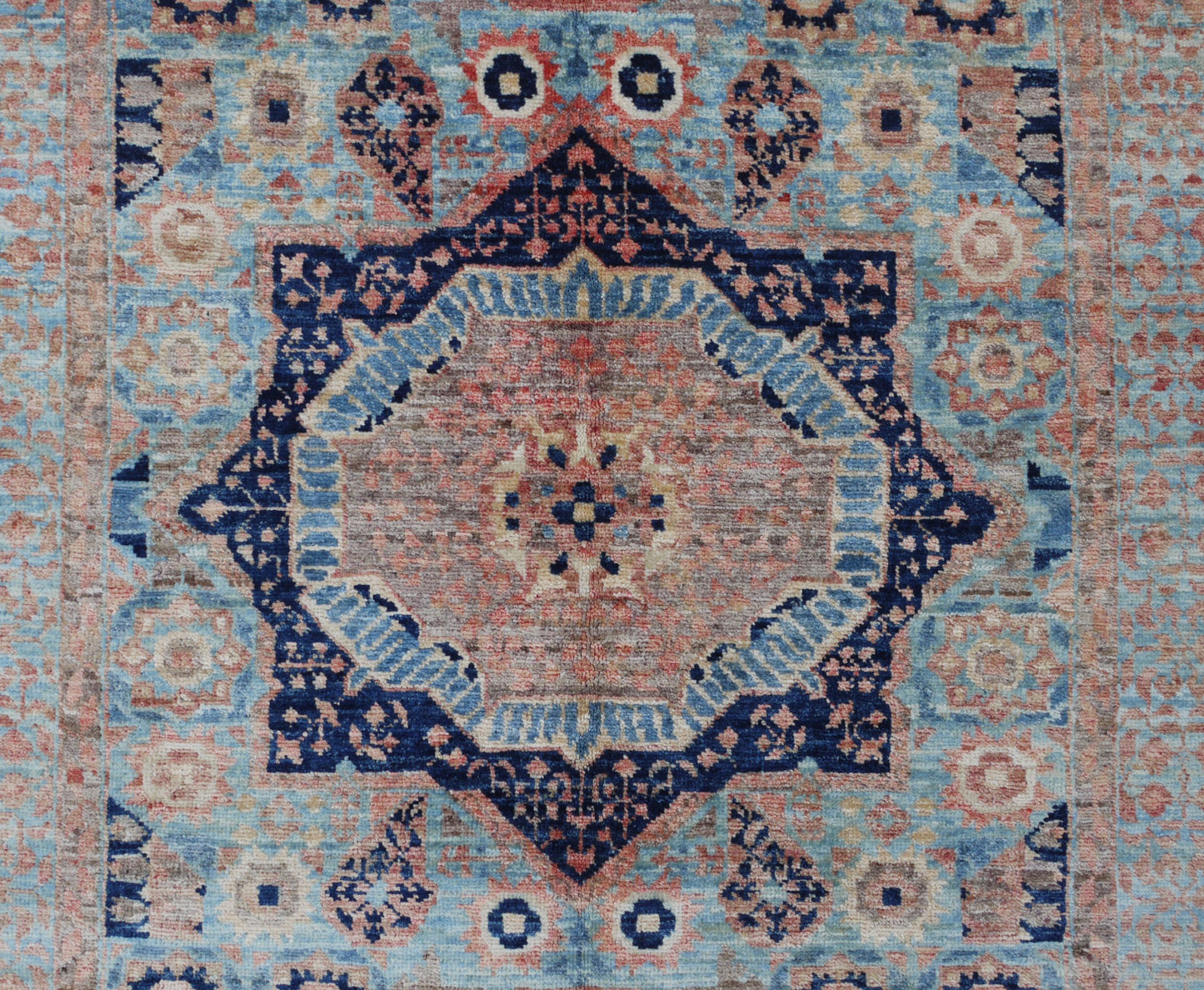 Afghan Turkaman weave in Mamluk design 145x100cm | Rug# 26829