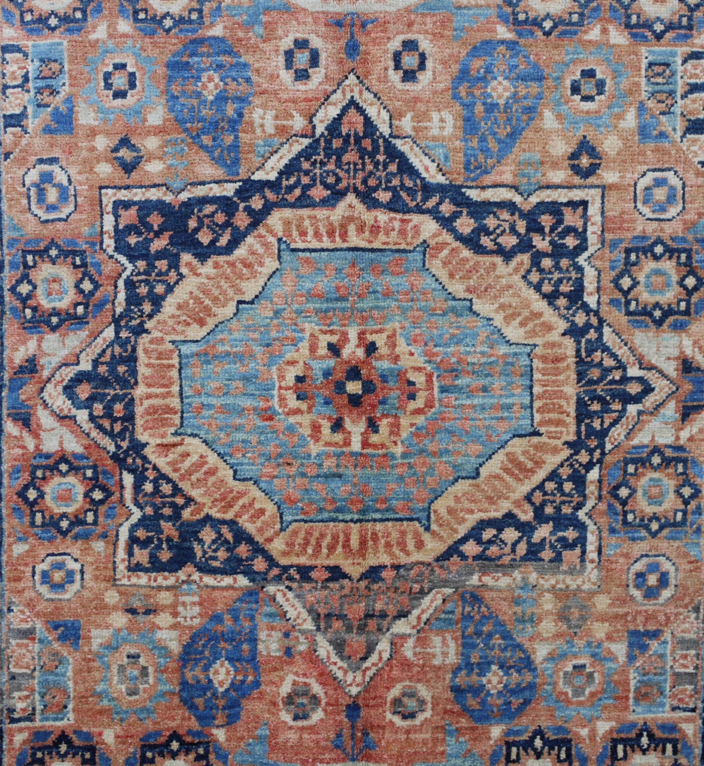 Afghan Turkaman weave in Mamluk design 146x99cm | Rug# 26832