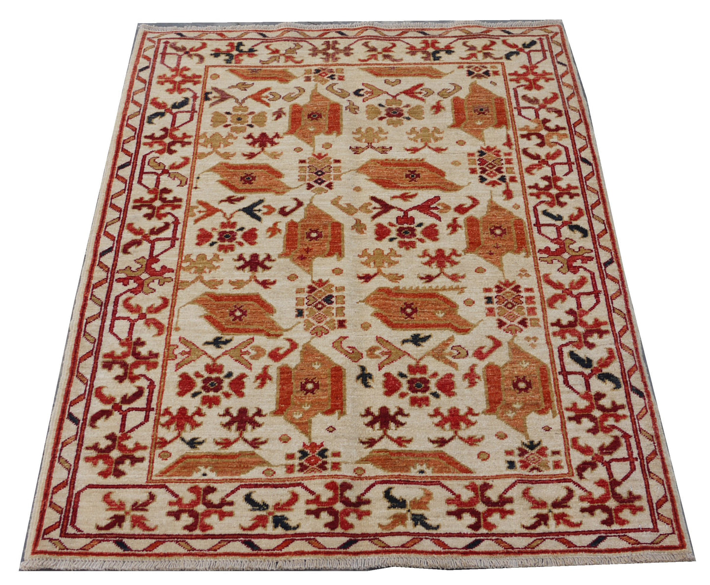 Afghan Turkaman Anatolian Bird-Rug 145x104cm | Rug# 26833 (APA)