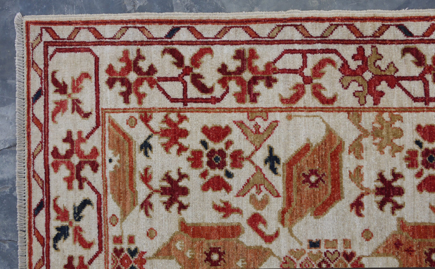 Afghan Turkaman Anatolian Bird-Rug 145x104cm | Rug# 26833 (APA)