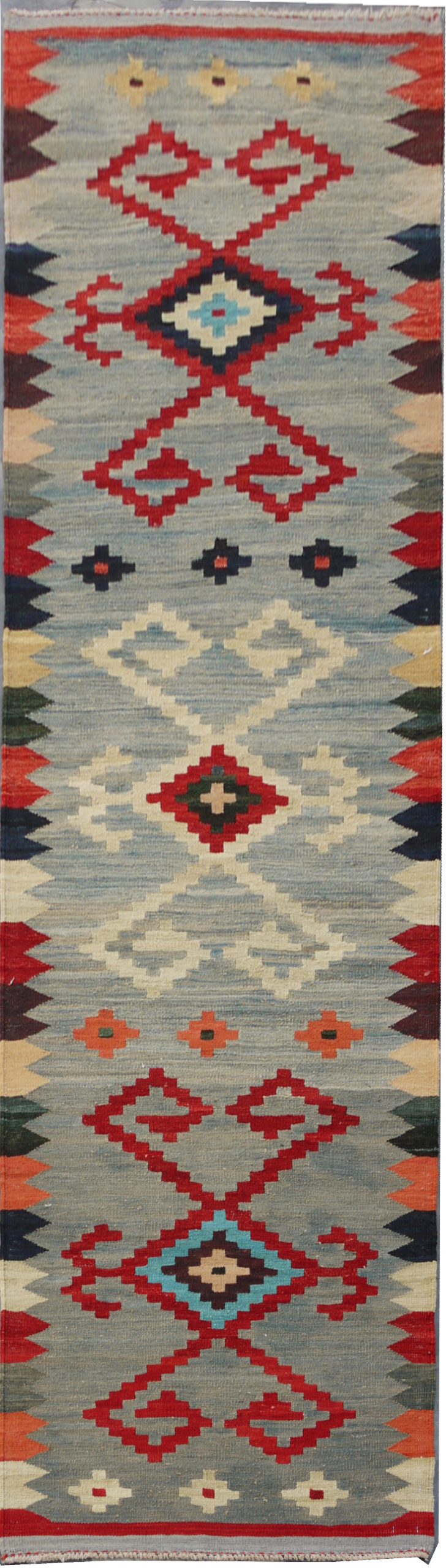Modern Afghan maimaneh-Kilim 290x77cm