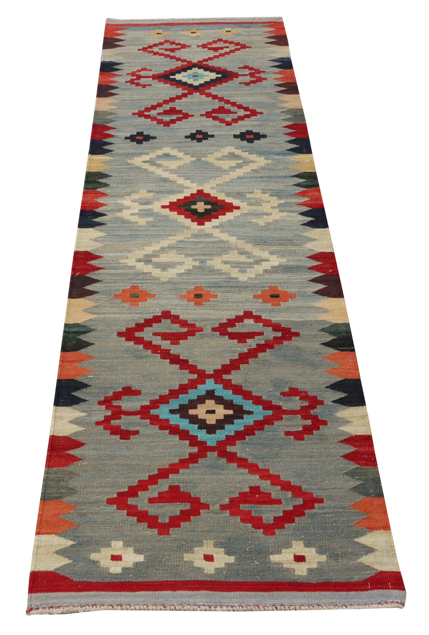 Modern Afghan maimaneh-Kilim 290x77cm | Rug# 26856 (APA)