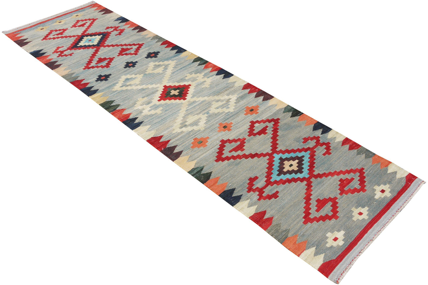 Modern Afghan maimaneh-Kilim 290x77cm | Rug# 26856 (APA)
