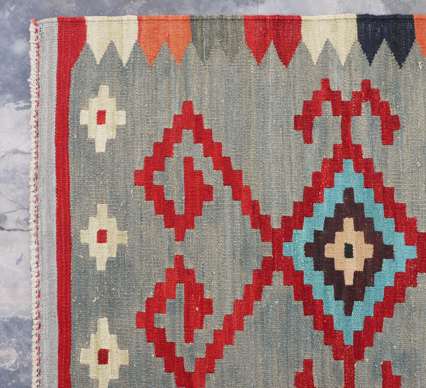 Modern Afghan maimaneh-Kilim 290x77cm | Rug# 26856 (APA)