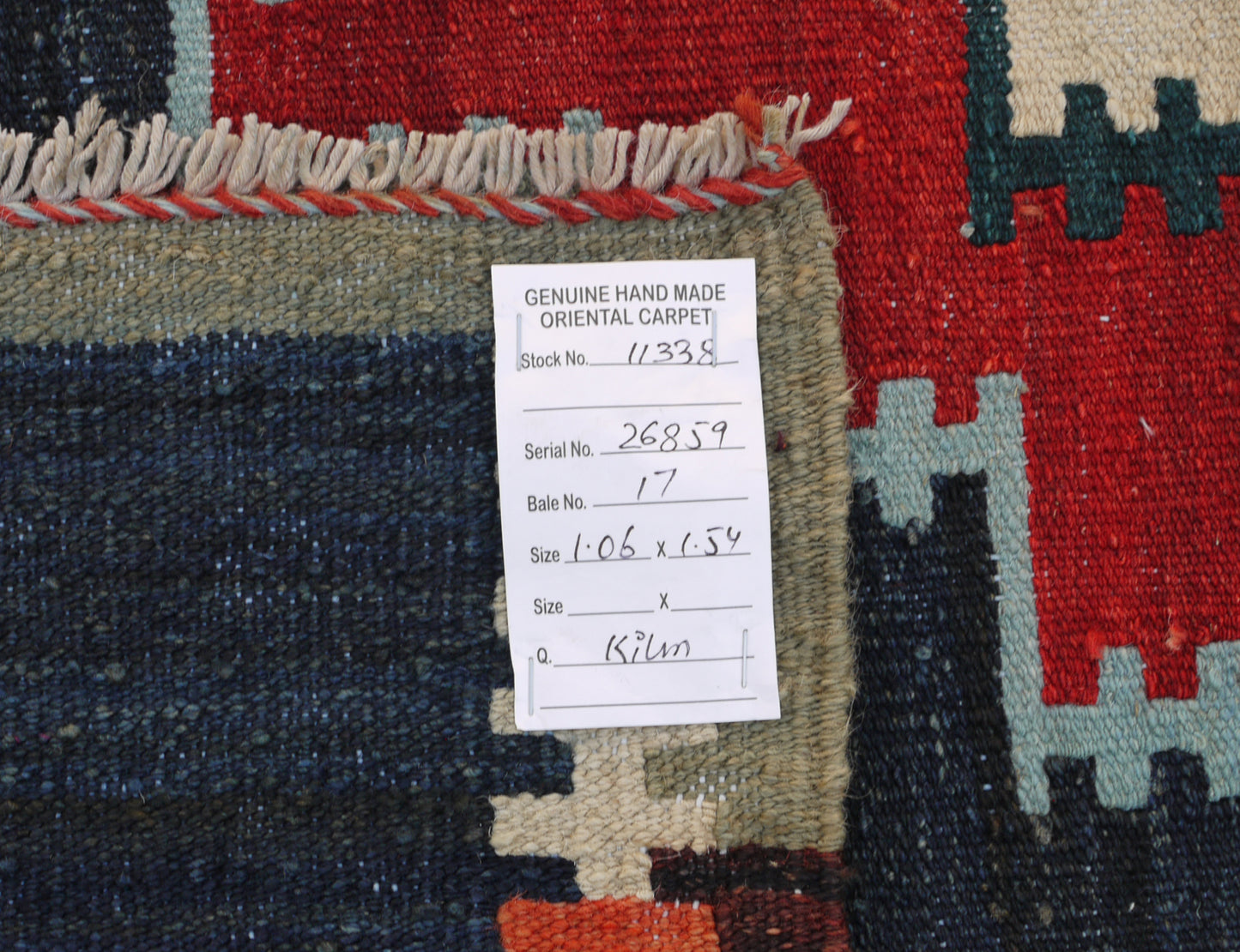 Modern flat-weave Kilim 154x106cm | Rug# 26859 (APA)