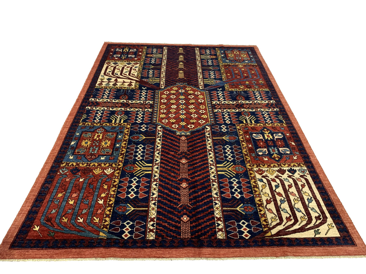 Afghan Uzbek weave carpet in 17th century Safavid Garden design 326x228cm | Rug# 26881
