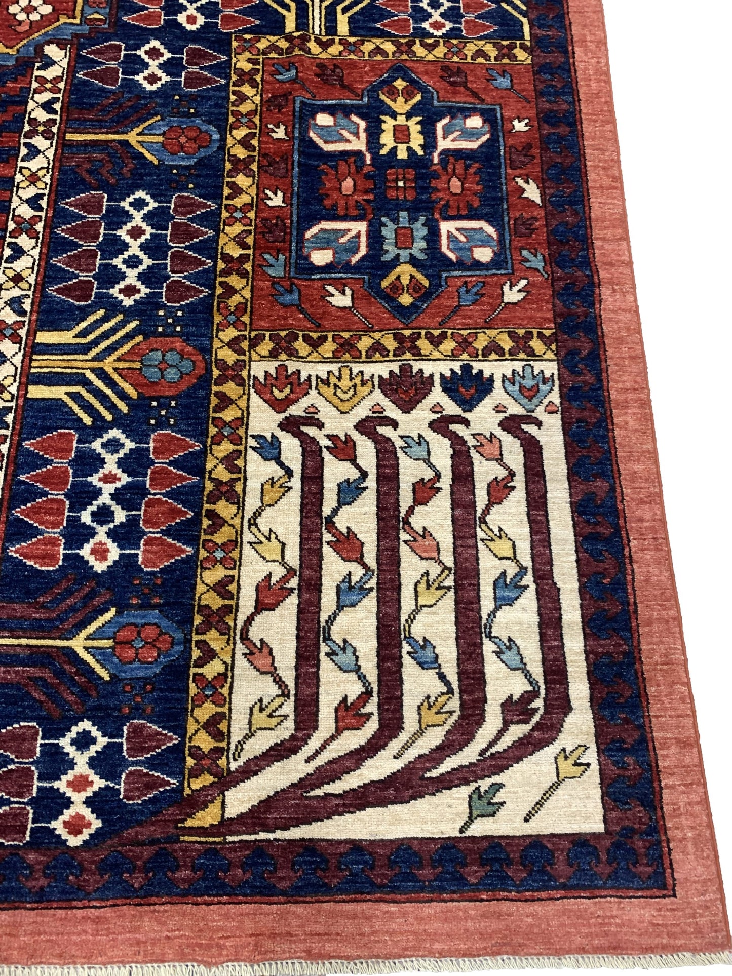 Afghan Uzbek weave carpet in 17th century Safavid Garden design 326x228cm | Rug# 26881