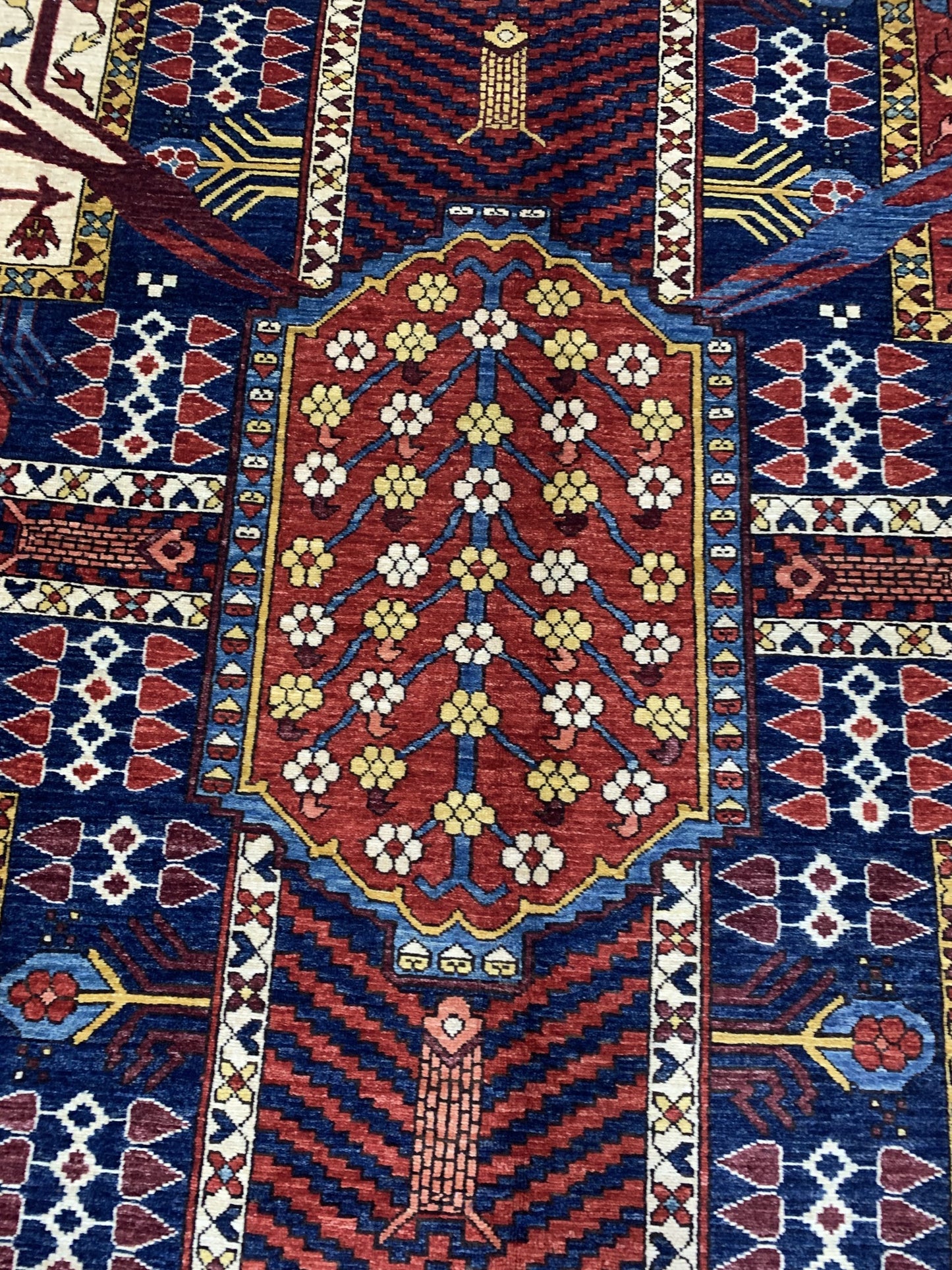 Afghan Uzbek weave carpet in 17th century Safavid Garden design 326x228cm | Rug# 26881