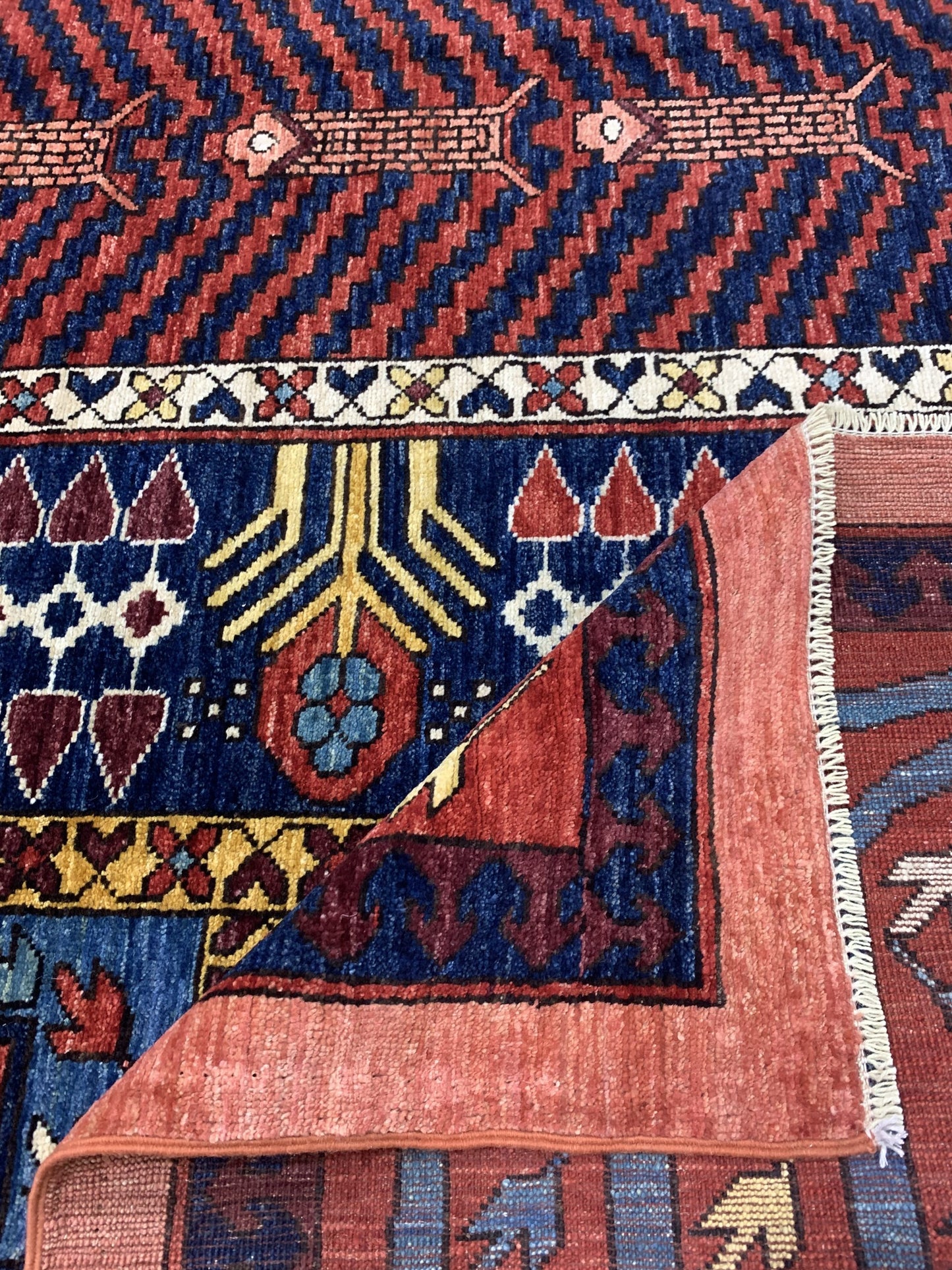 Afghan Uzbek weave carpet in 17th century Safavid Garden design 326x228cm | Rug# 26881