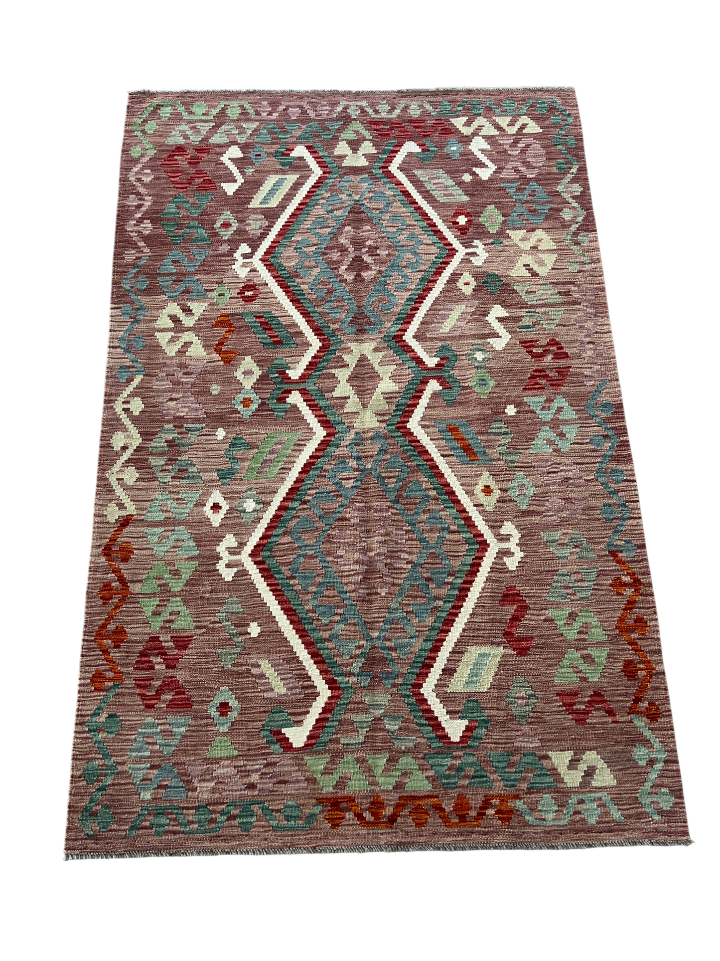 Flatweave kilim, Maimaneh-Afghan 193x122cm | Rug# 27450