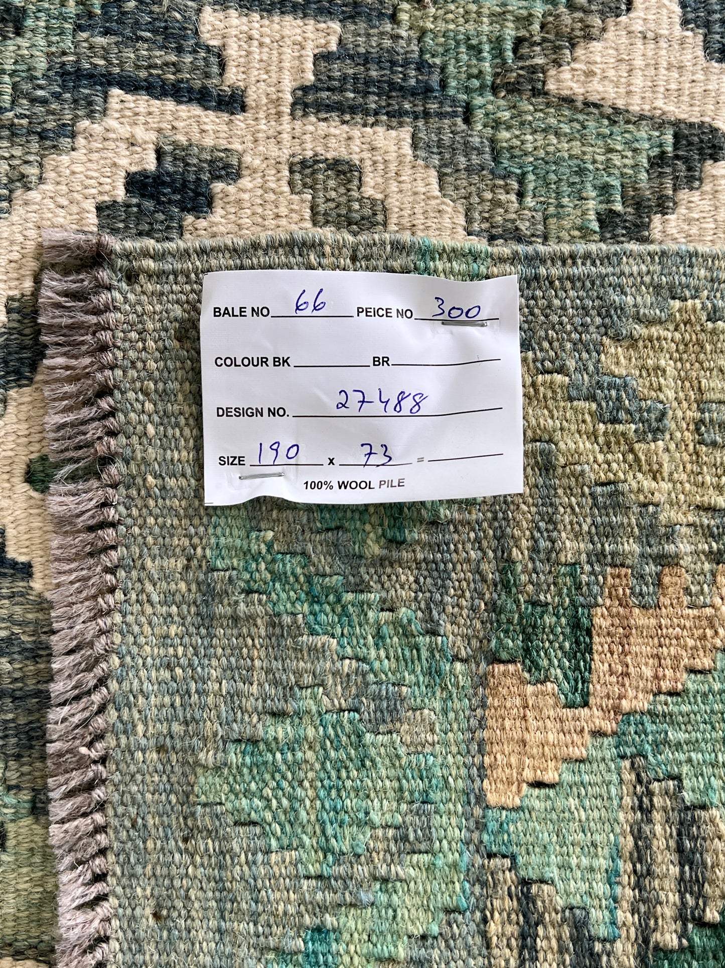 Flatweave kilim, Maimaneh-Afghan 190x73cm | Rug# 27488