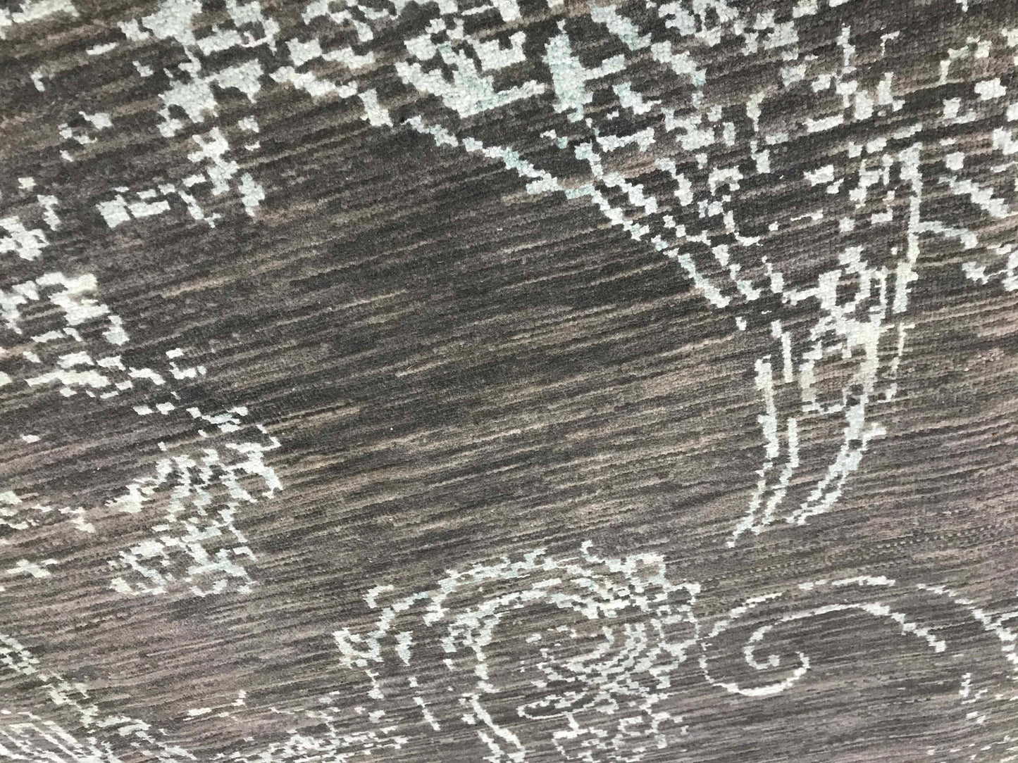 Agra modern design carpet, bamboo silk and wool pile 428x298 cm | Rug#30214