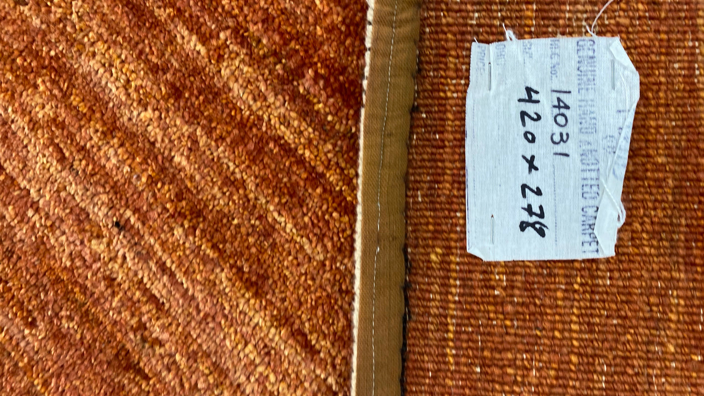 Afghan Turkaman weave, custom made quality modern design 420x278 cm | Rug# 14031