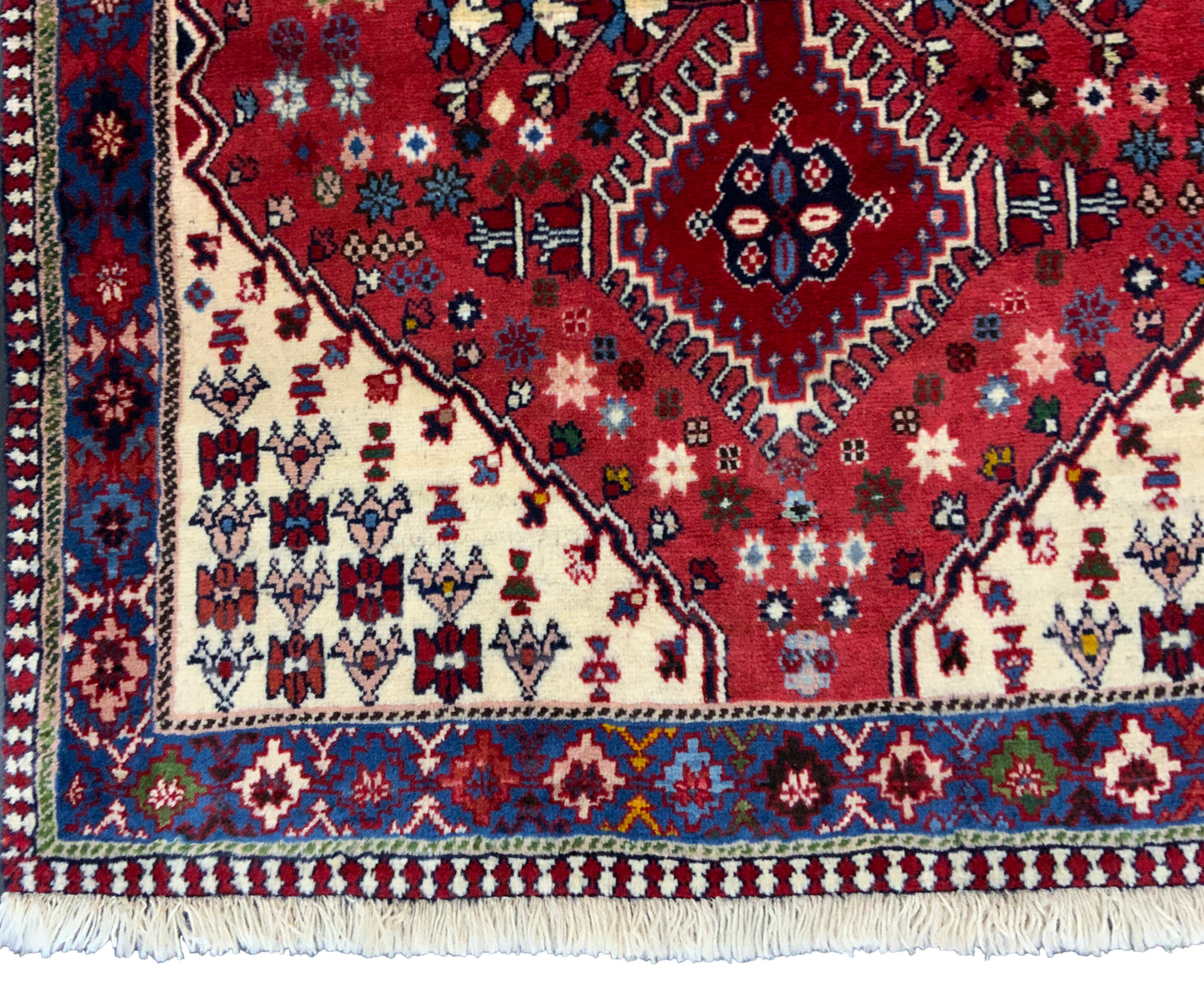 Yalameh-Talkhoncheh, circa 1980, all wool, Rare piece 142x100 | Rug#10366