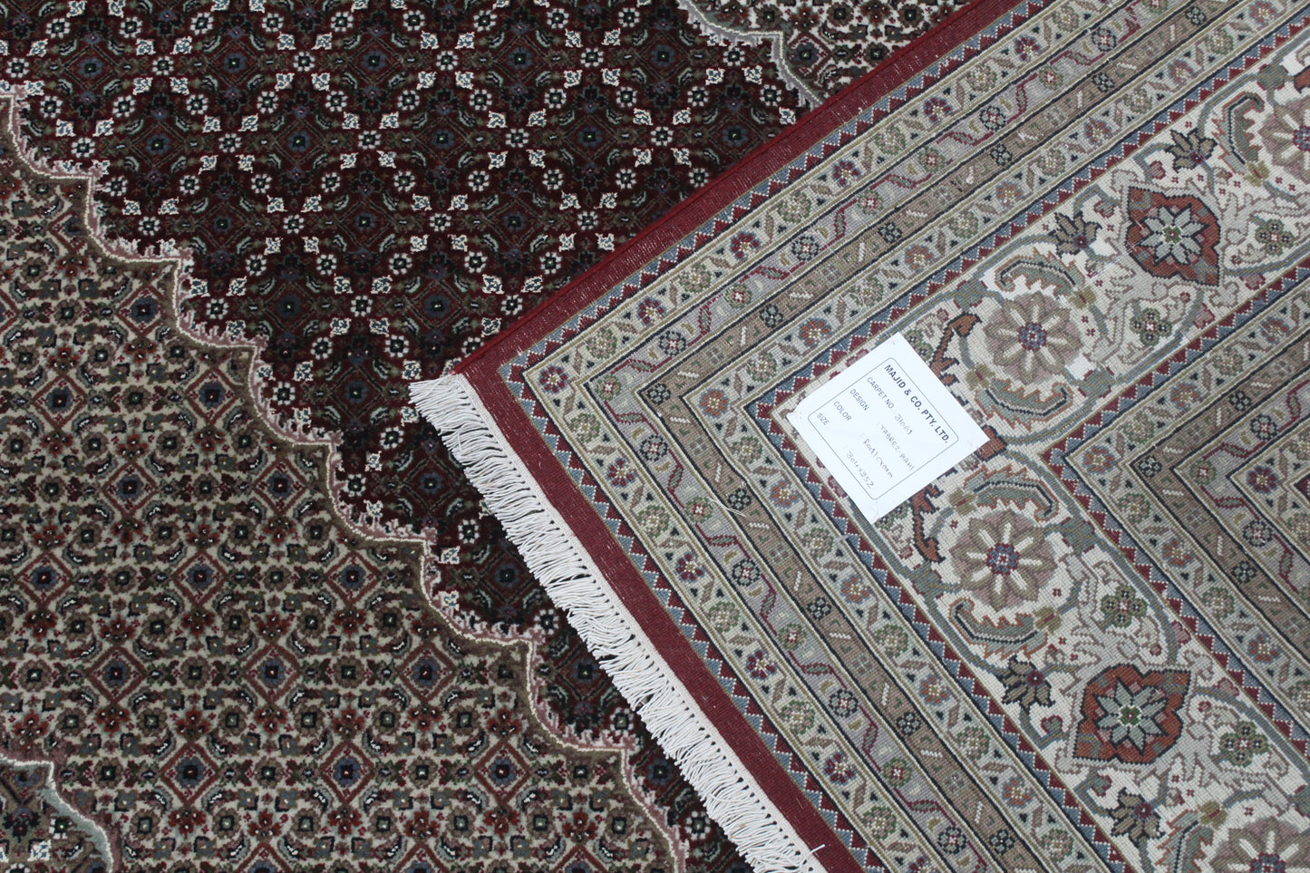 Superfine Amritsar in Tabriz NZ wool pile 304x252 cm | Rug# 31061