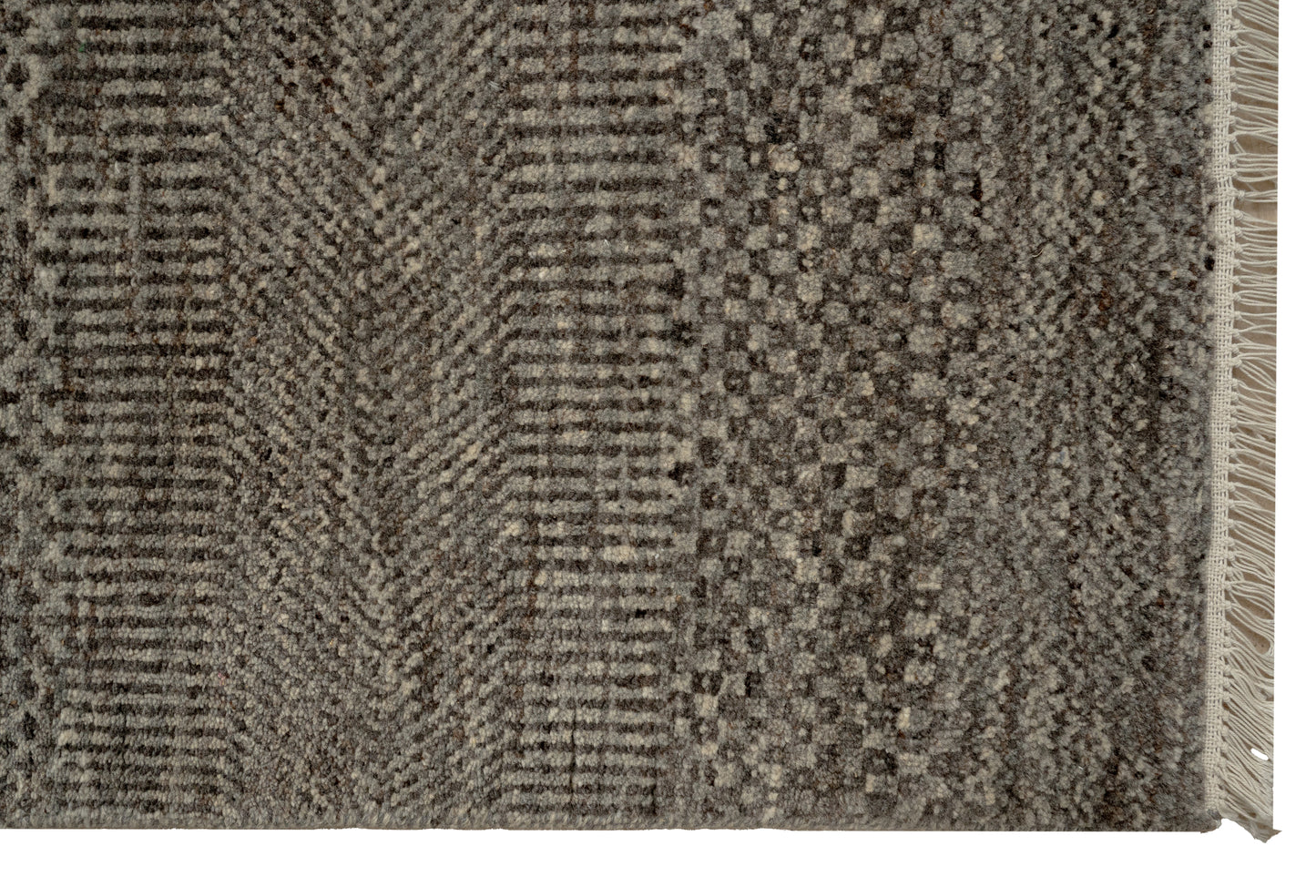 Very fine Hand knotted Scandinavian texture rug 303×240 cm | Rug# 31957