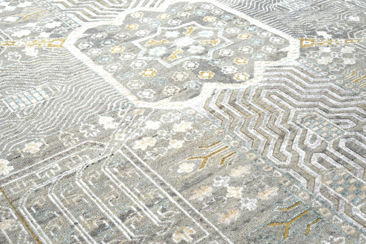 Contemporary Geometric Garden Design Rug 357x274 cm | Rug# 32080