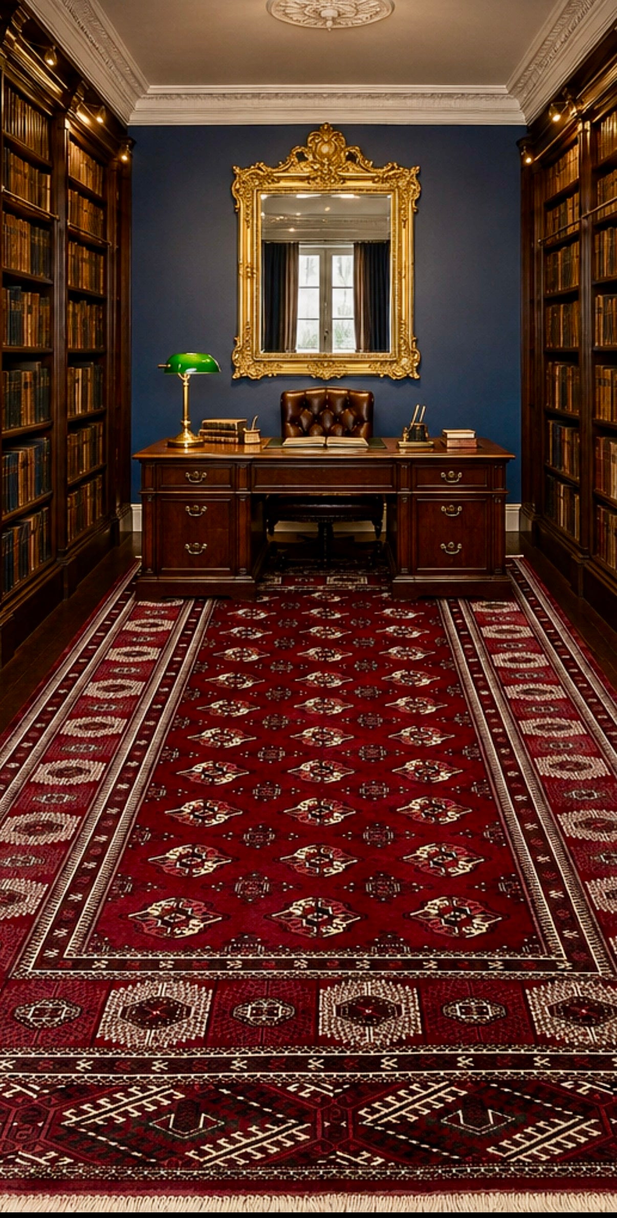 Persian Yamut clan Turkaman 397x236 cm | Rug# 4355