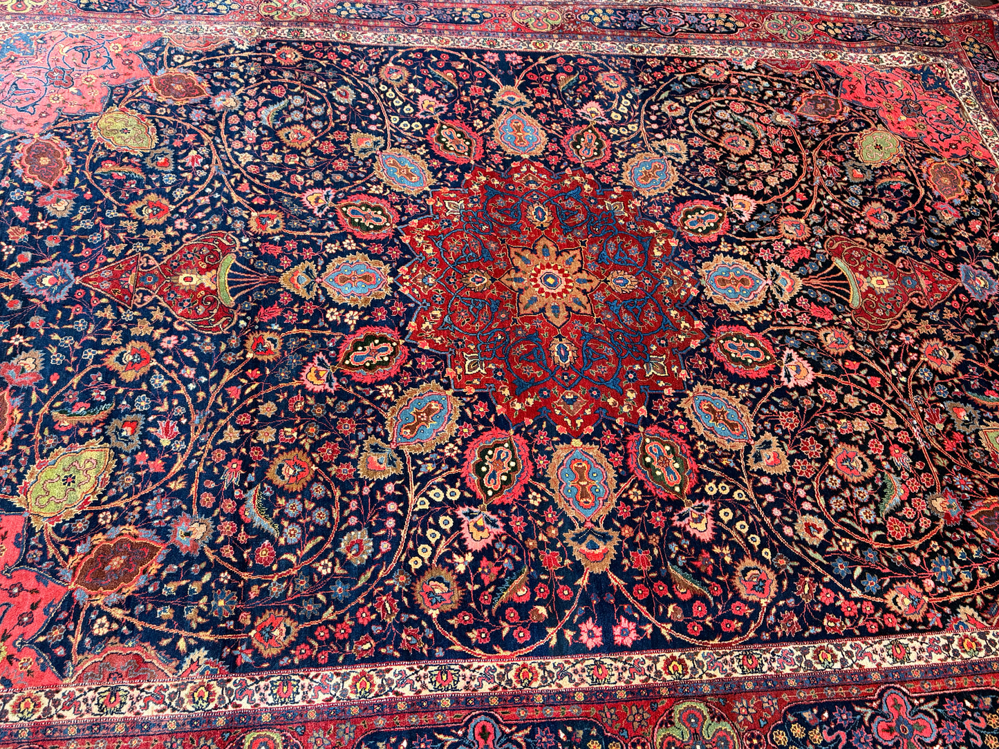 Antique Tabriz, Dated 1315 AH (1897–1898 CE) 373×273 cm | Rug# 11527