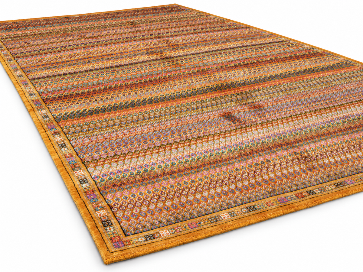 Modern Persian-Inspired Boteh-Mir Design Rug 299x198 cm | Rug# 32654