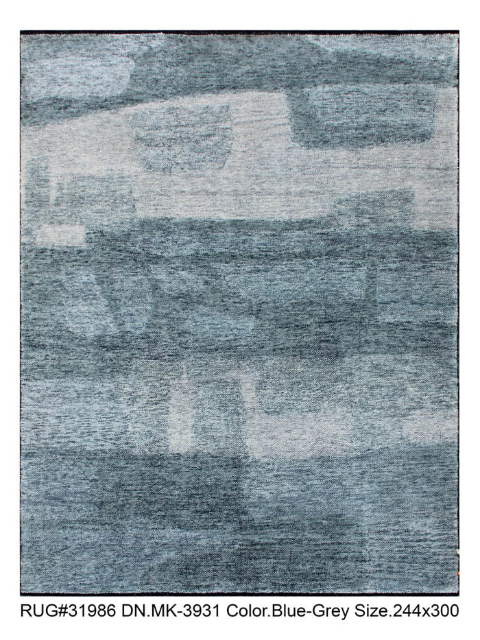 Hand knotted Scandinavian modern designer rug 300x244cm | RUG # 31986