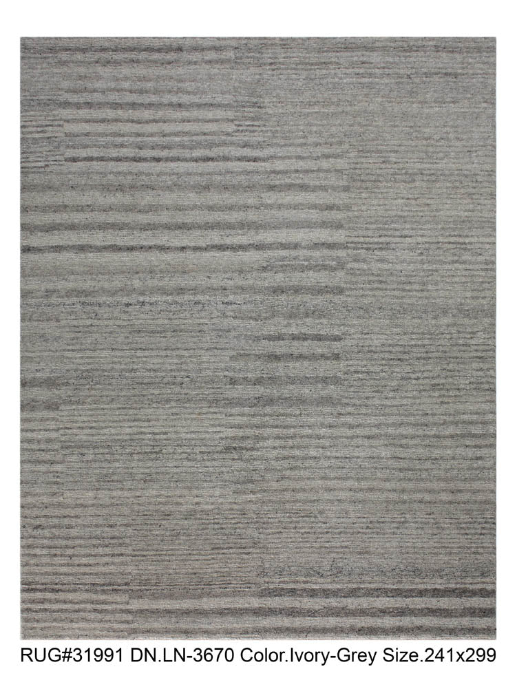 Hand knotted Scandinavian modern designer rug 299x241cm | RUG # 31991