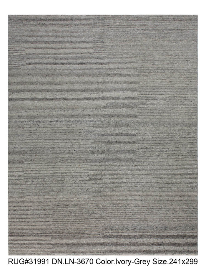 Hand knotted Scandinavian modern designer rug 299x241cm | RUG # 31991