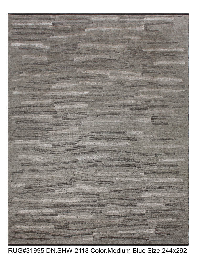 Hand knotted Scandinavian modern designer rug 294x244cm | RUG # 31995