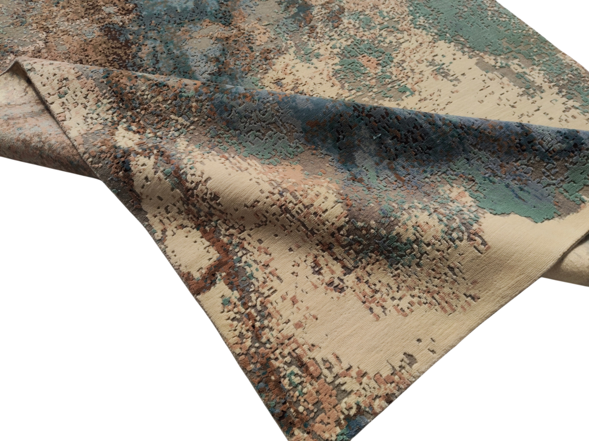 Superfine Tibetan Weave Modern Designer Rug 274x190 cm | Rug# 32232
