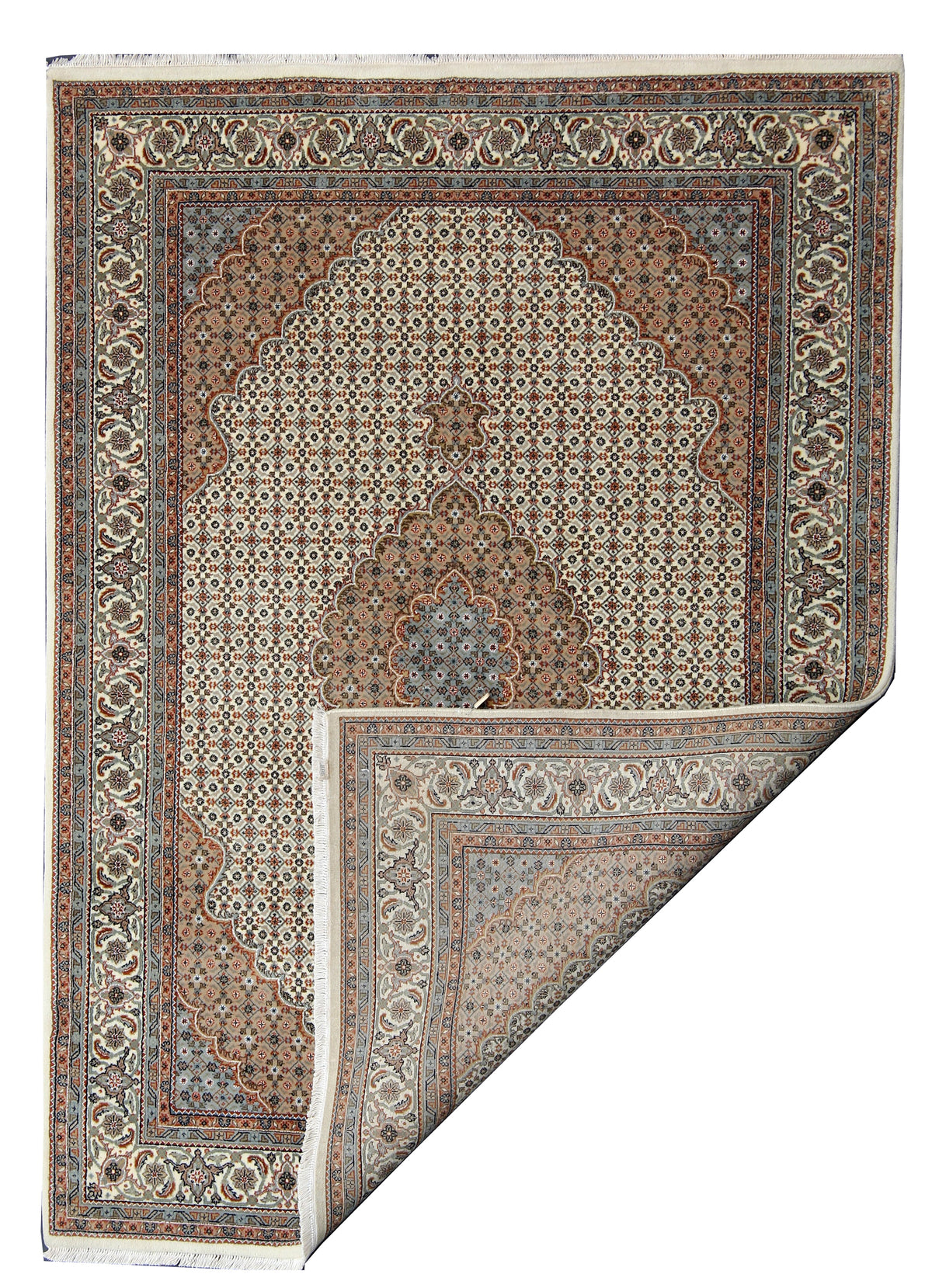 Superfine Indo Tabriz wool & silk Rug 240x171 cm | Rug# 32649