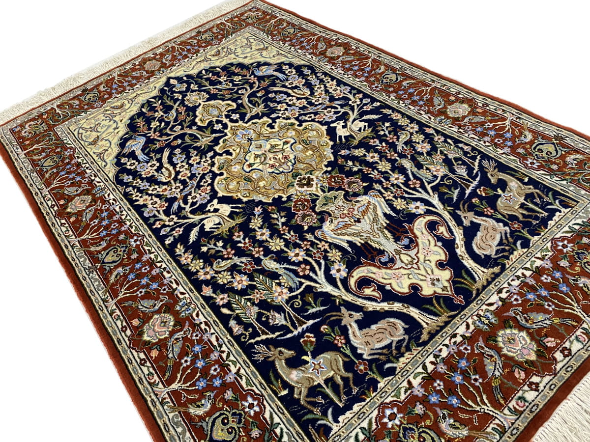 Superfine Isfahan Tree-of-life 160x109cm | Rug# 10110 (APA)