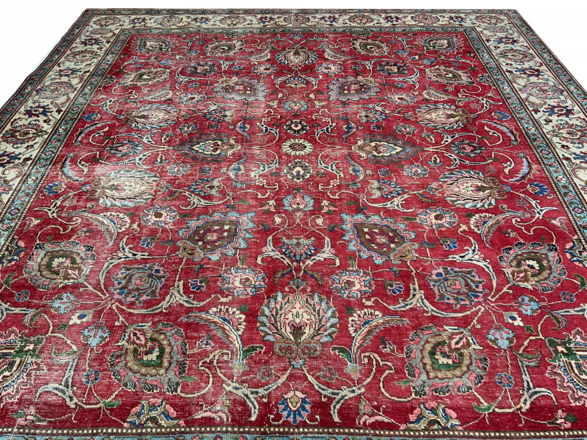 Vintage Persian Tabriz 350x310cm | Rug# 10231