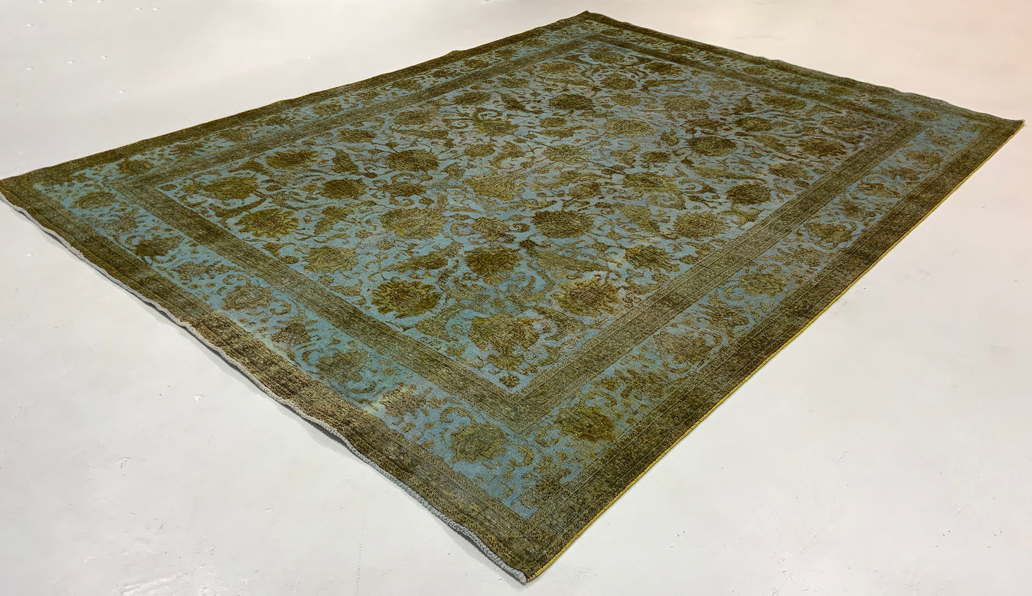 Vintage-Distressed Overdyed Rug 388x285cm | Rug# 10637